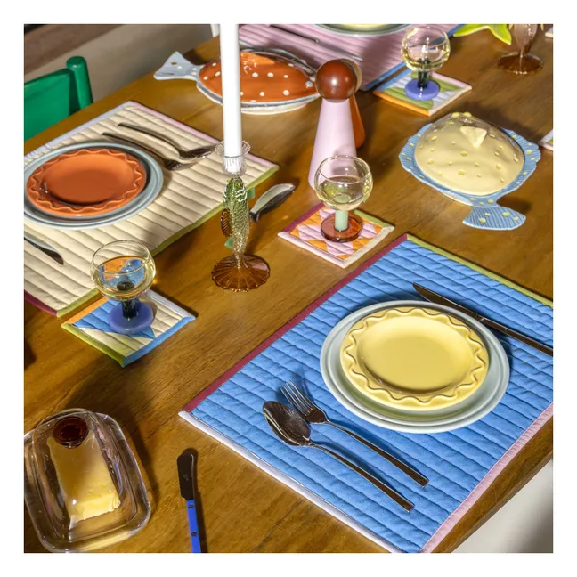 Stitch quilted placemats - Set of 4