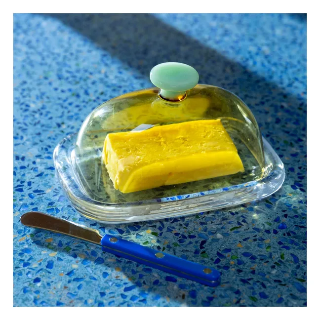 Glass butter dish Canteen | Yellow