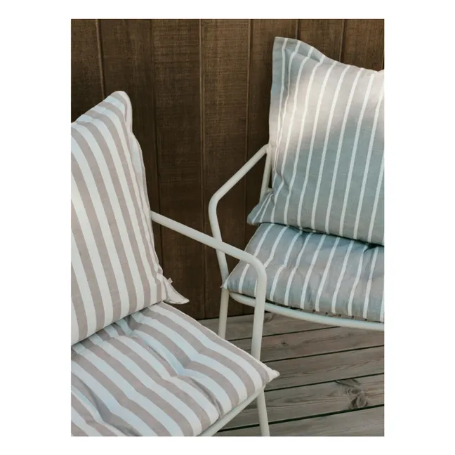 Marta cotton chair cushion  | Taupe brown