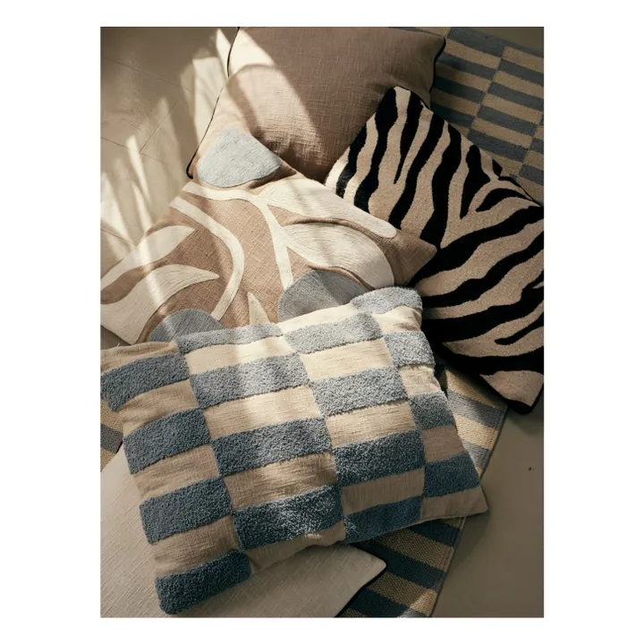 Funda de cojín rectangular cebra | Noir/Blanc- Imagen del producto n°2