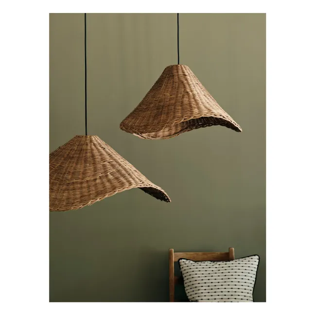 Grande suspension en rotin Nori