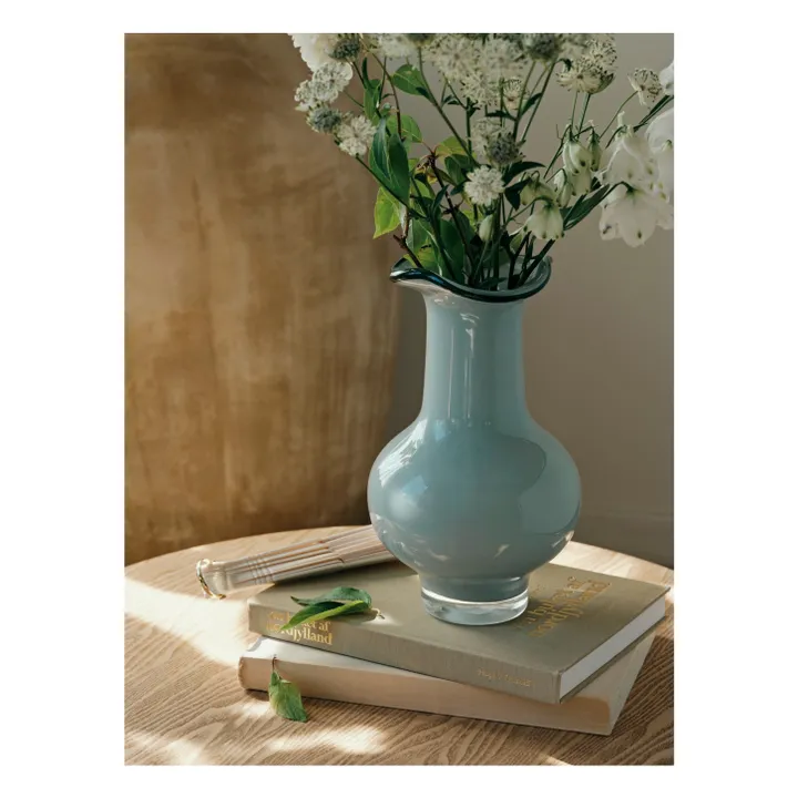 Mirja glass vase | Blue- Product image n°1