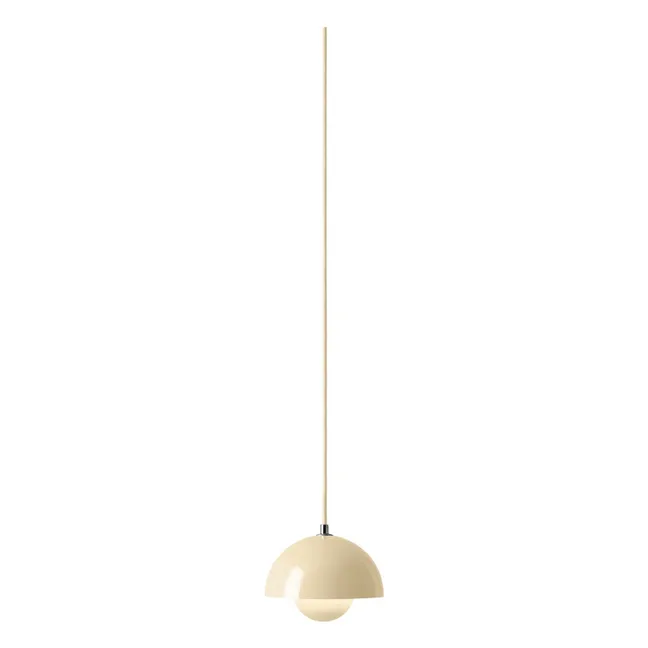 Flowerpot VP10 suspension lamp, Verner Panton | Ivory