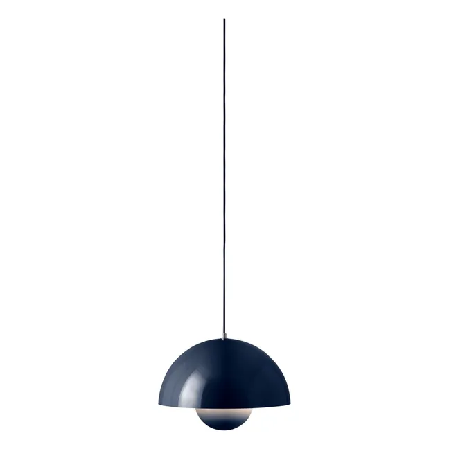 Lámpara de suspensión Flowerpot VP7, Verner Panton | Azul oscuro