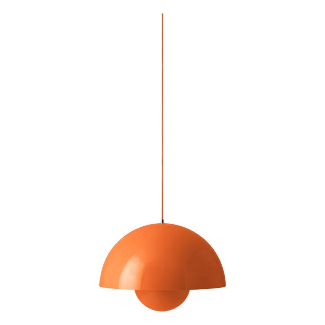 Lampada a sospensione Flowerpot VP2, Verner Panton | Arancione