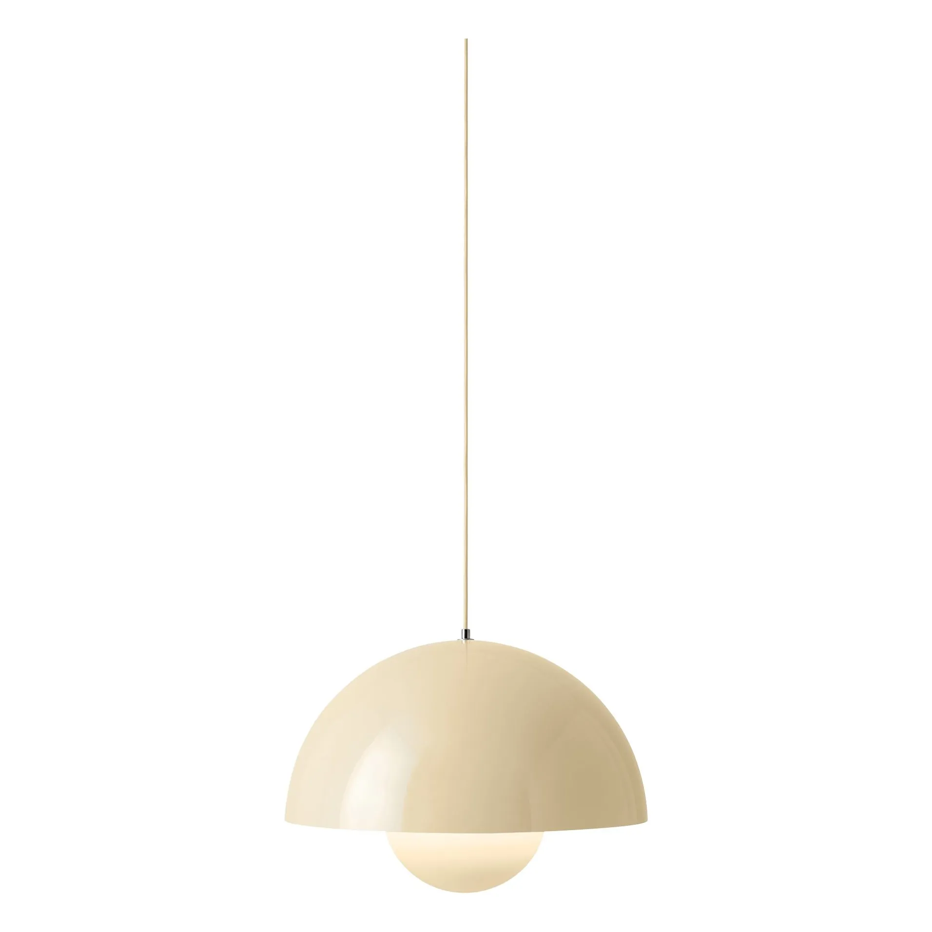 Suspension Flowerpot VP2, Verner Panton | Ivoire- Image produit n°1