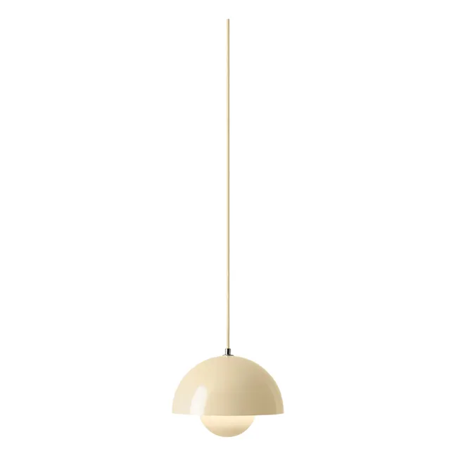 Flowerpot VP1 suspension lamp, Verner Panton | Ivory