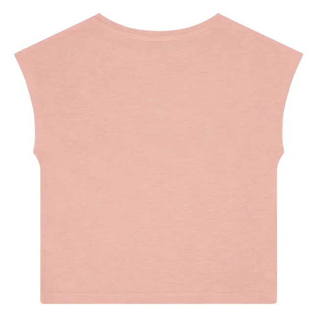T-shirt Manches Courtes Coton Bio | Rose poudré