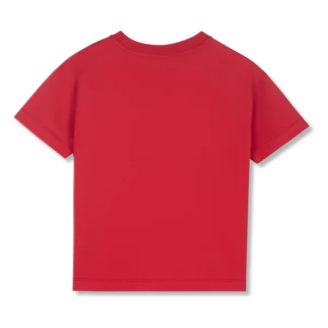 T-shirt Smiley Coton Bio | Rouge
