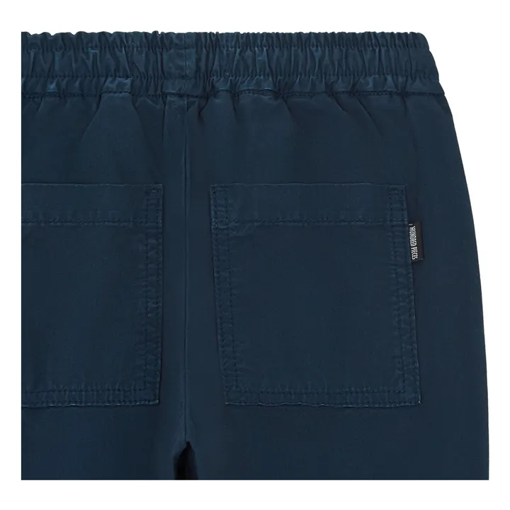 Pantalon Coton Bio Taille Ajustable | Bleu marine- Image produit n°1
