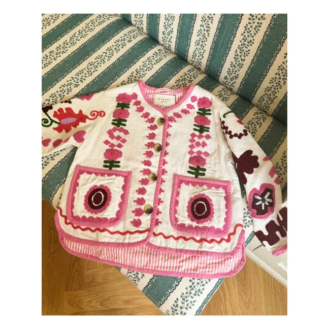 Maggie Embroidered Jacket - Children's Collection | Ecru