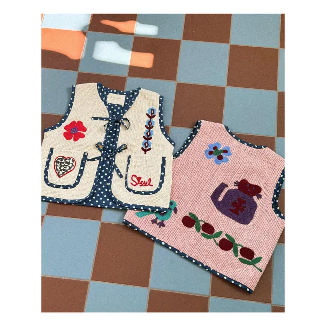 Clio Chaqueta sin mangas de algodón orgánico - Colección Infantil | Crudo