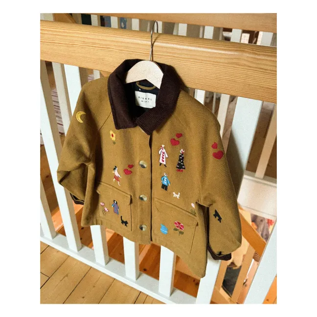 Chaqueta de algodón ecológico Cara - Colección Infantil | Camel