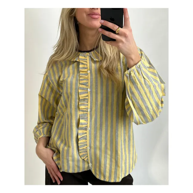 Mirelle Stripes Shirt | Yellow