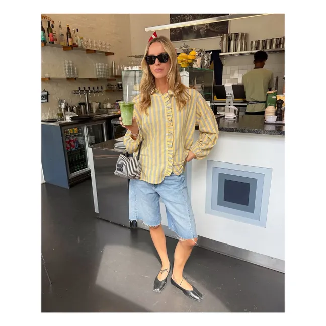 Mirelle Stripes Shirt | Yellow