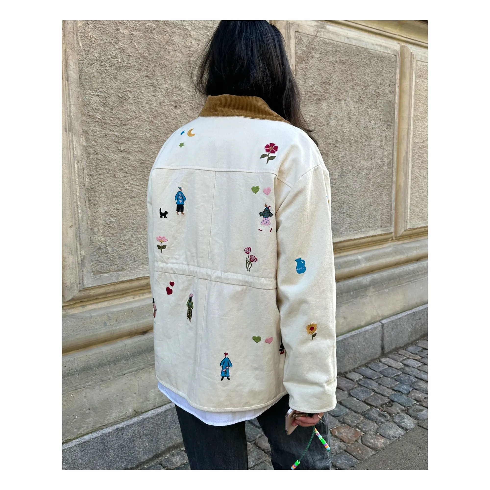 Veste Cara Coton Bio | Ecru- Image produit n°6