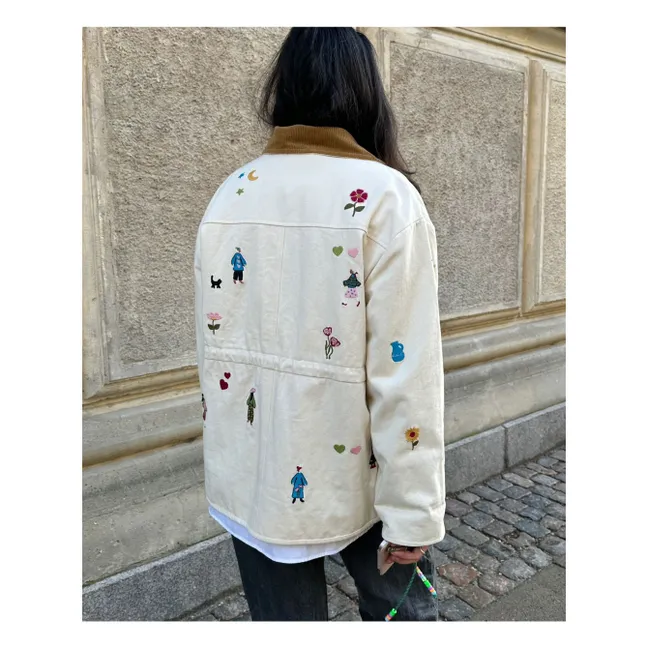 Cara Organic Cotton Jacket | Ecru