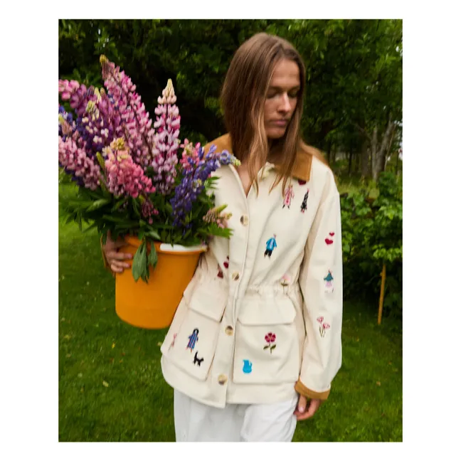 Cara Organic Cotton Jacket | Ecru