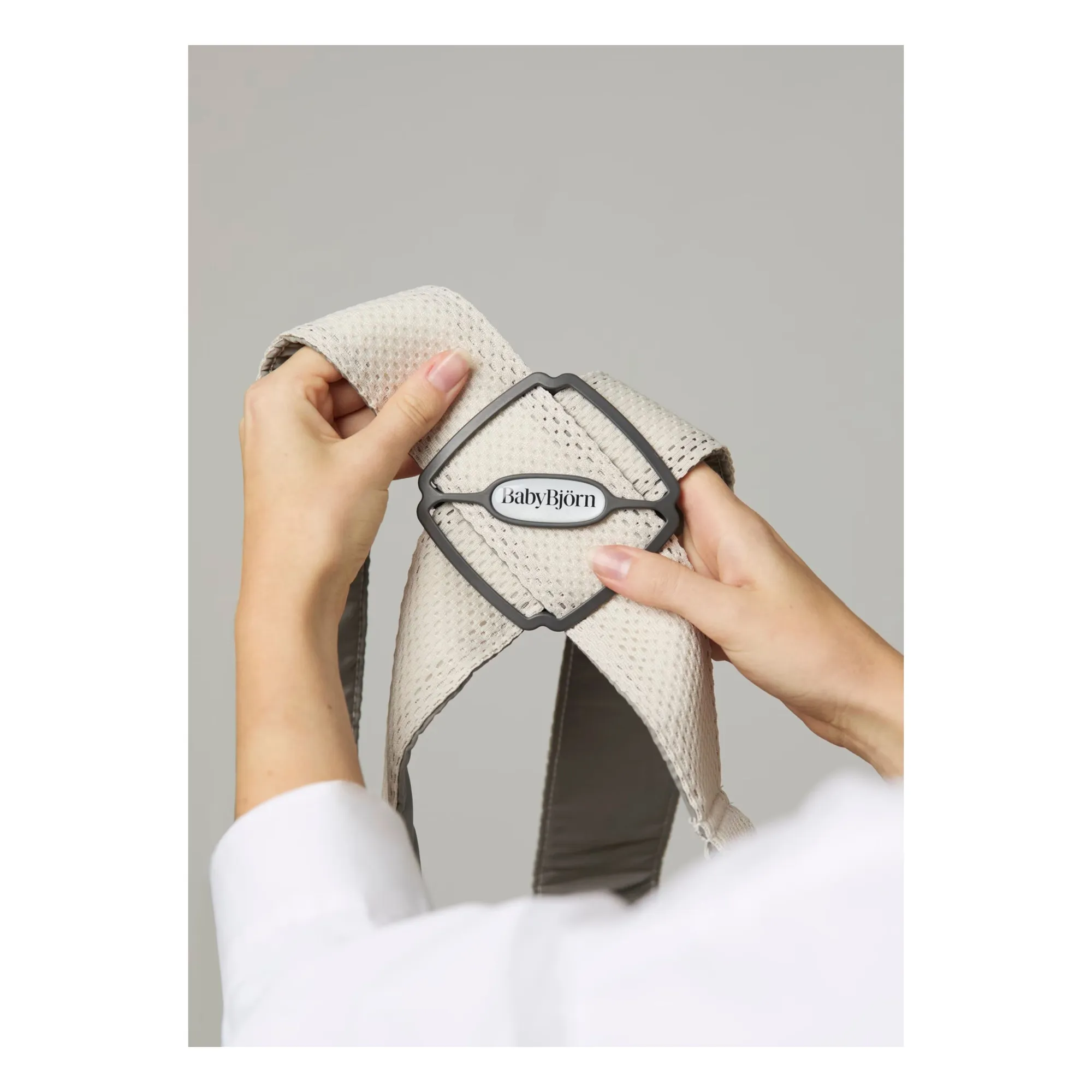 Porte-bébé Mini en mesh | Crème- Image produit n°3