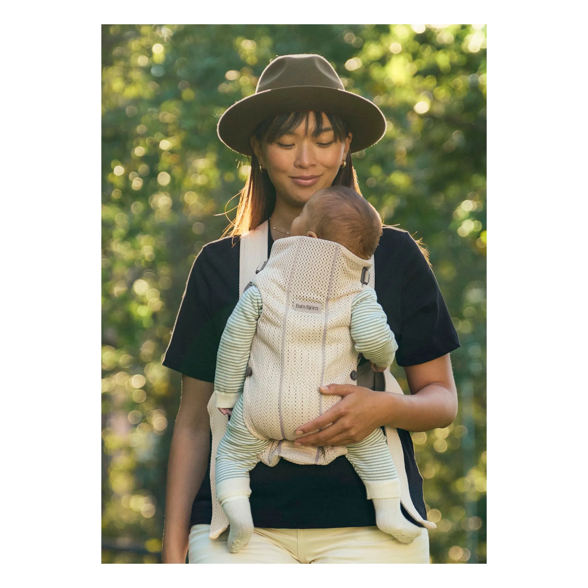 Porte-bébé Mini en mesh | Crème- Image produit n°9
