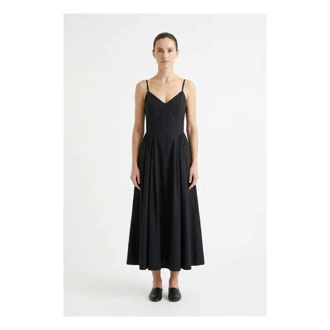 Robe Bardot Coton | Noir