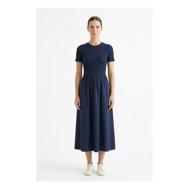 Abito in cotone Fayth | Blu notte