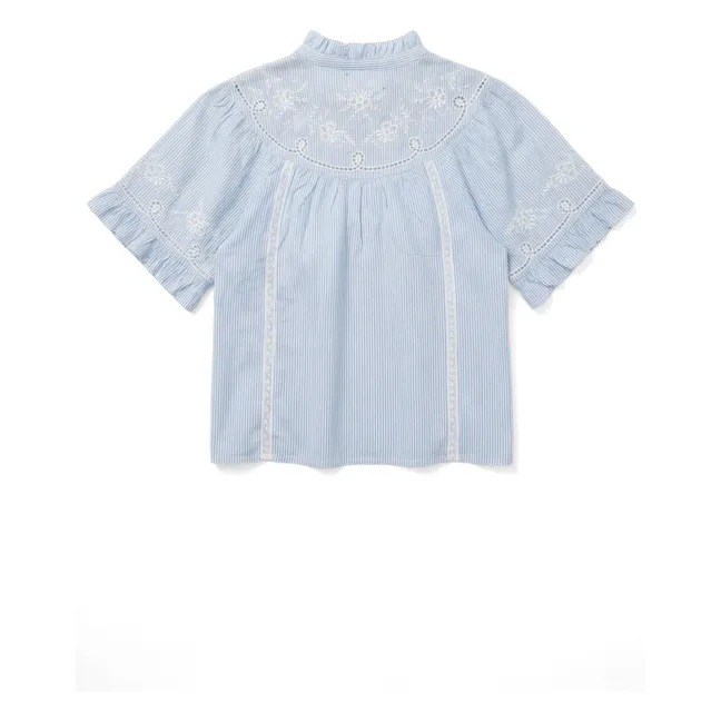 Blouse Maé Coton | Bleu ciel