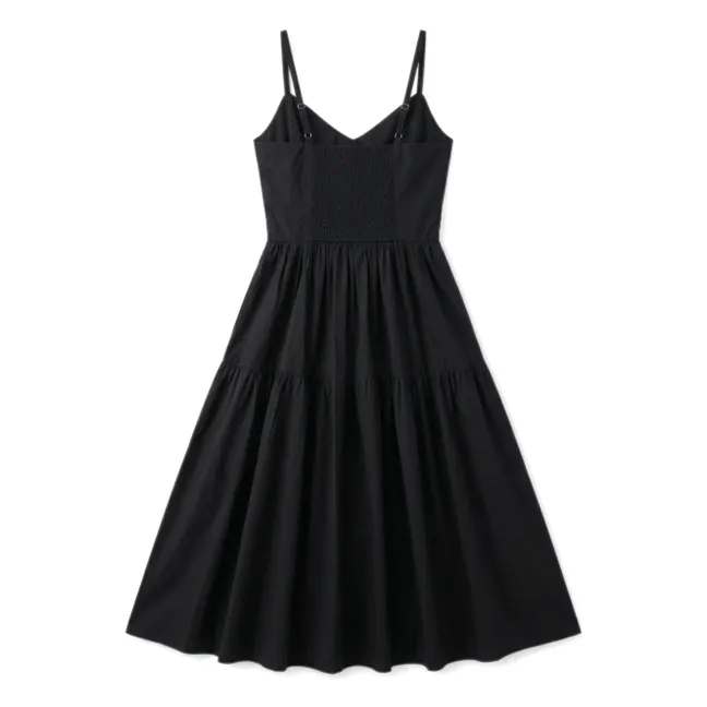 Cotton Bardot Dress | Black