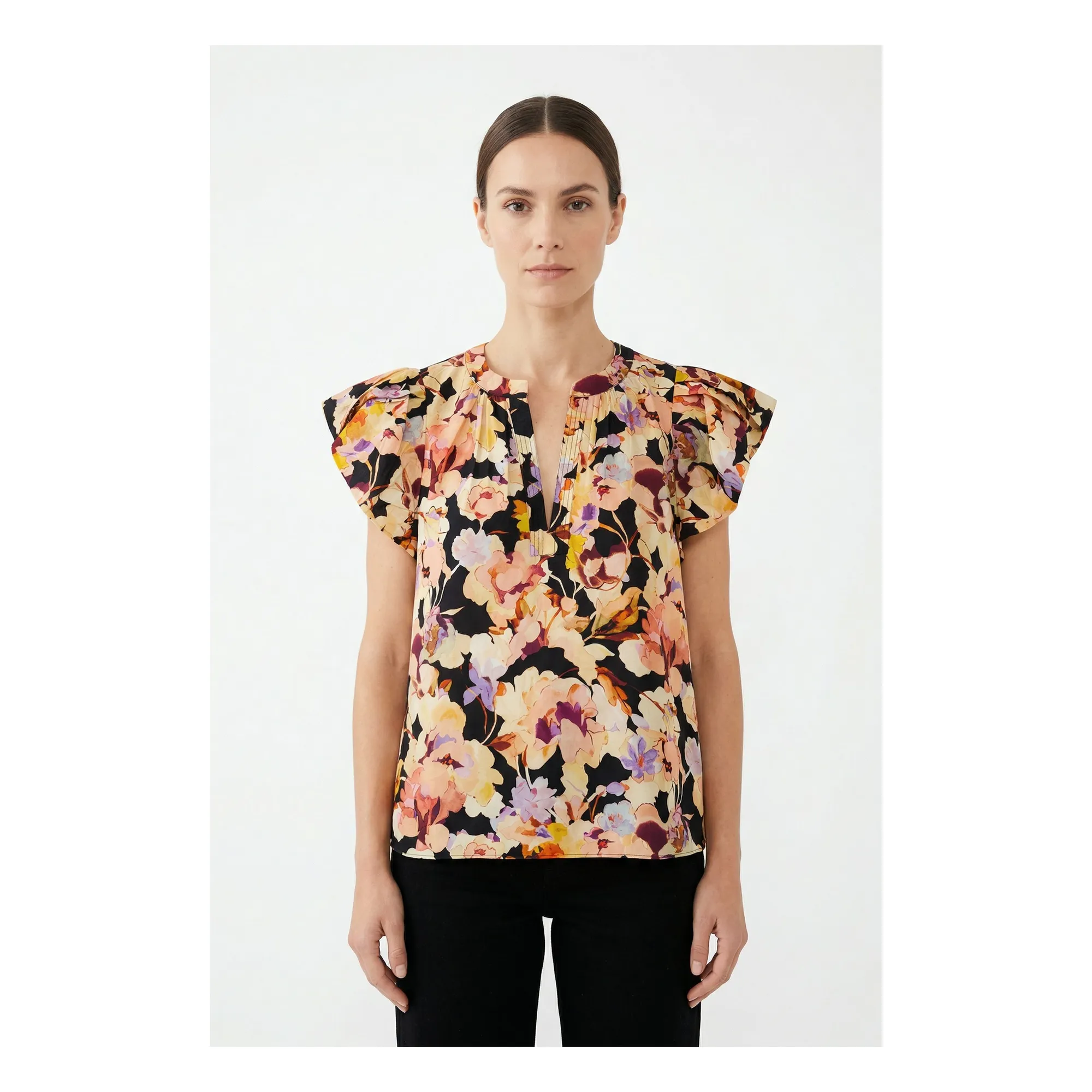 Blouse Abril Coton | Rose- Image produit n°1