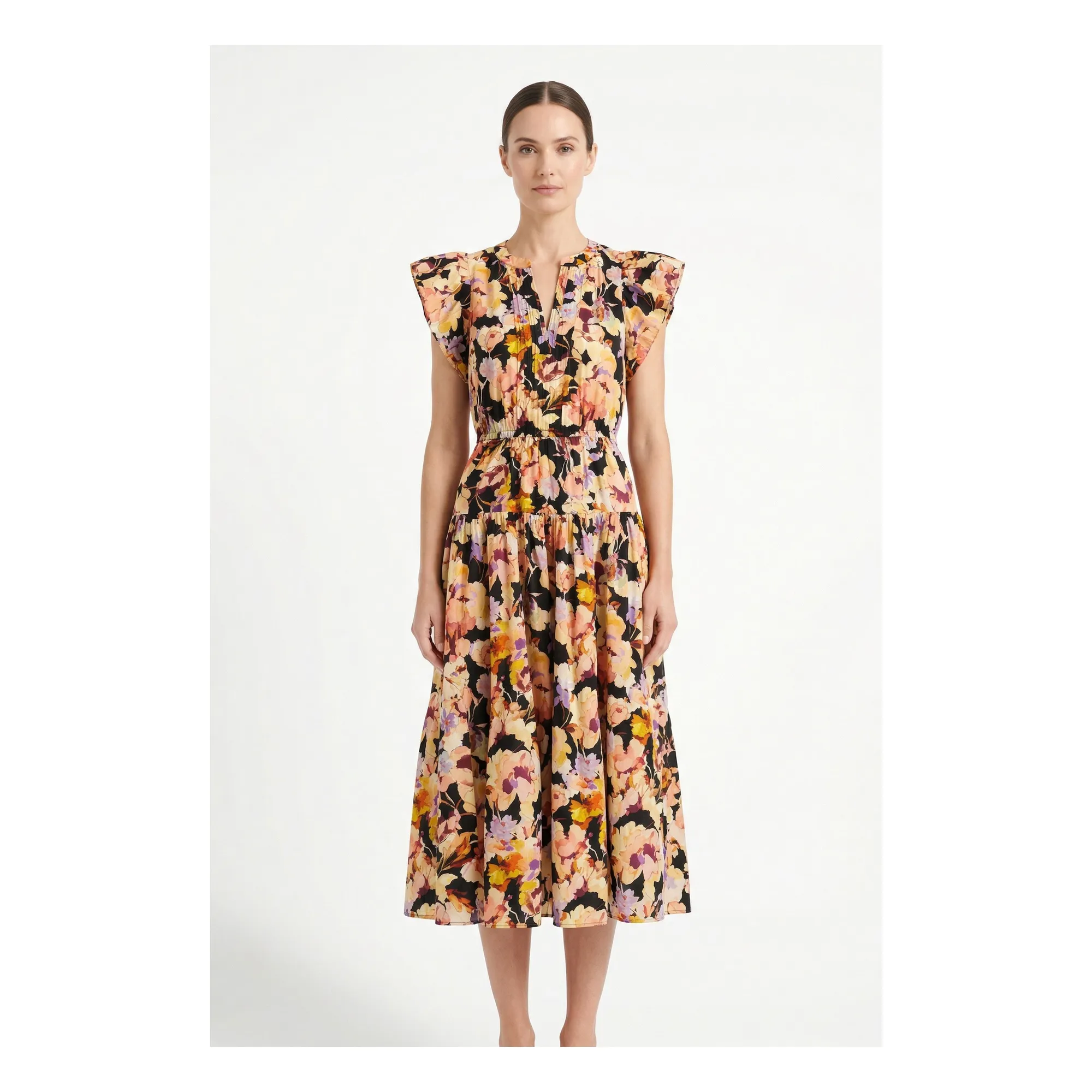 Robe Marin Coton | Rose- Image produit n°1