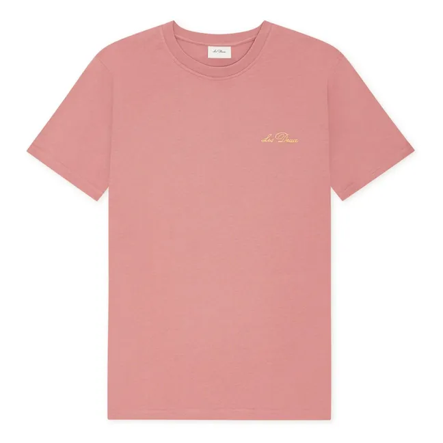 Wild Flower Cotton T-shirt | Marled pink