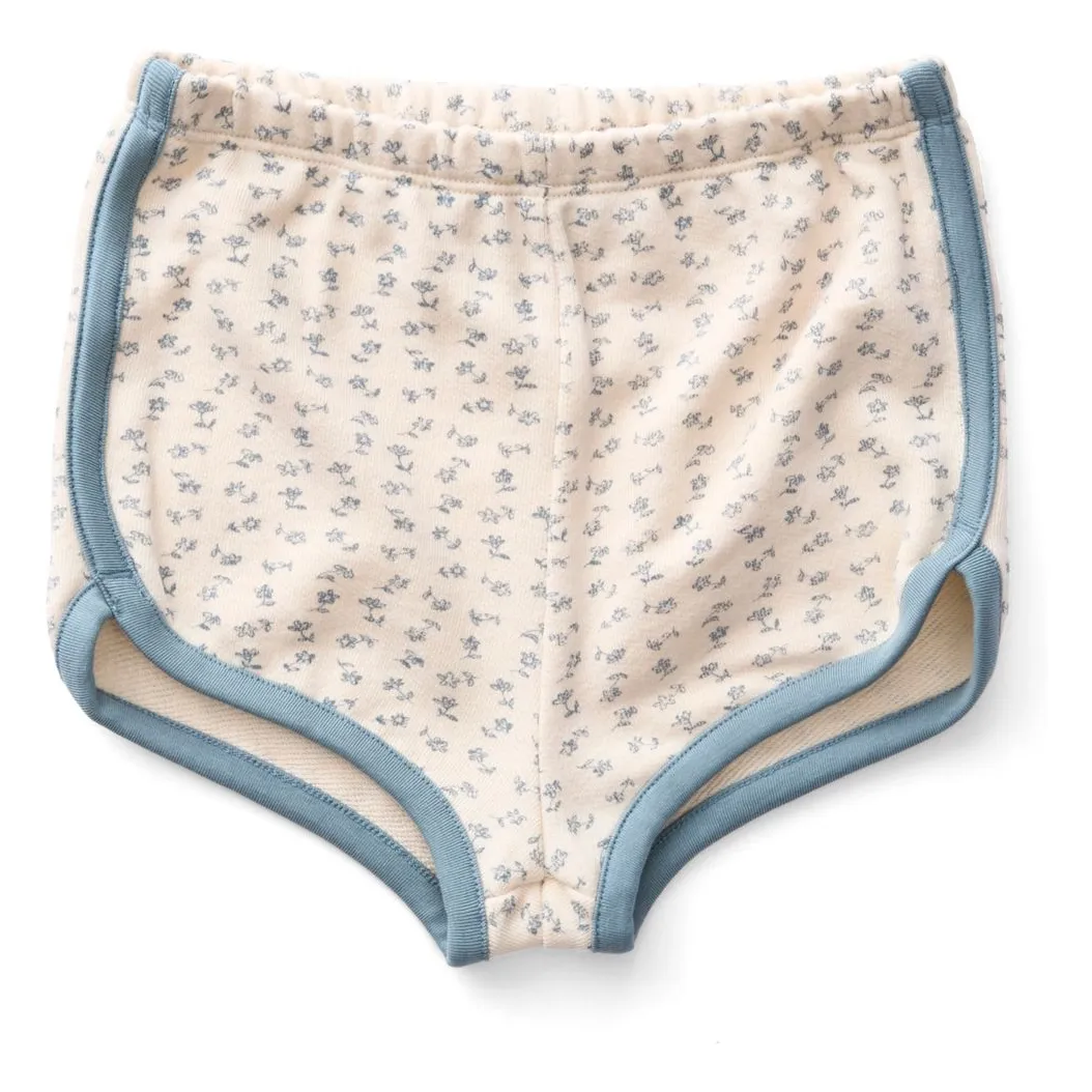 Short Action Fleuri | Blanc cassé- Image produit n°0