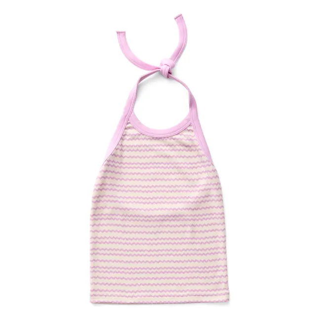 Camiseta de tirantes Tie Vagues Algodón orgánico | Rosa