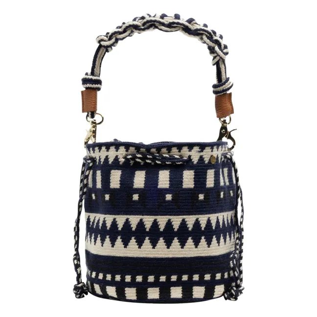 Sac Mitra Macramé | Bleu marine