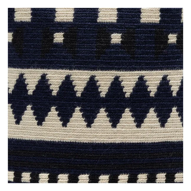 Bolsa de macramé Mitra | Azul Marino