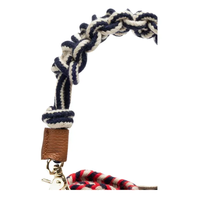 Sac Crossbody Macramé Medium | Bleu marine