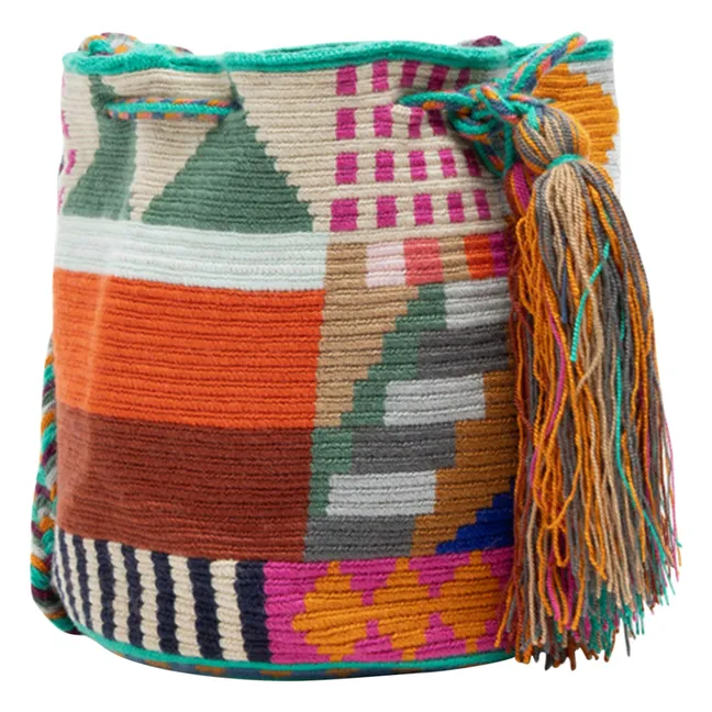 Crossbody Medium Lion bag | Turquoise