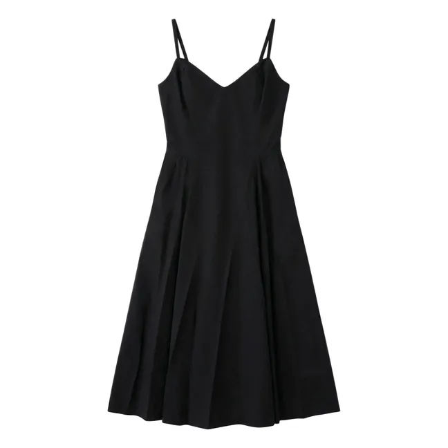 Robe Bardot Coton | Noir