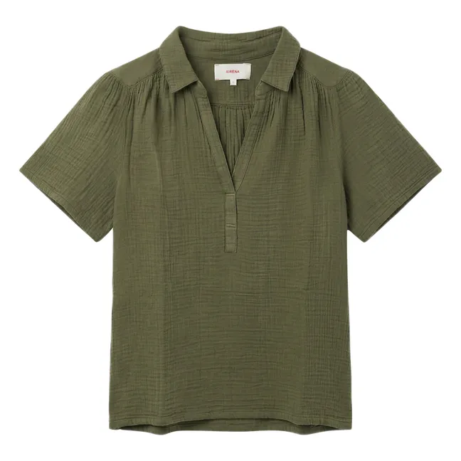 Top in cotone Rylee | Olive