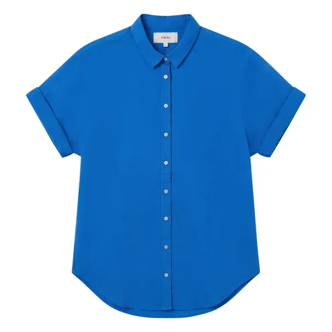 Blouse Channing Coton | Bleu turquoise