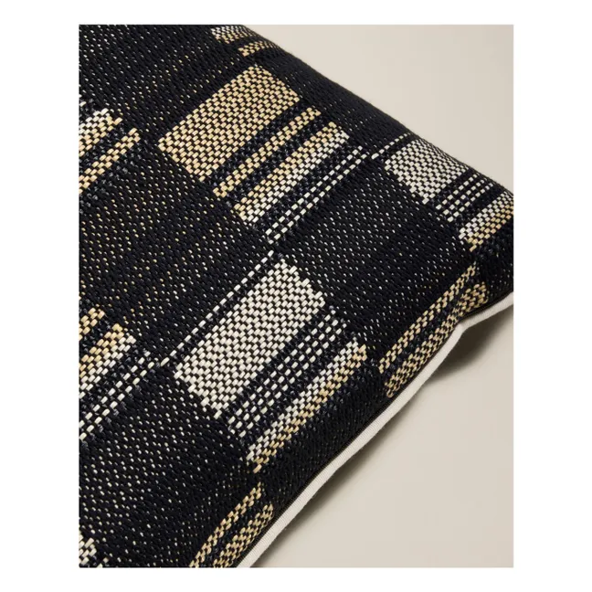 Damier cushion | Black