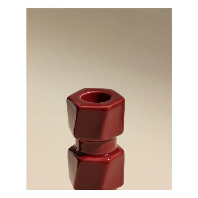 Colonna candlestick | Carmine red