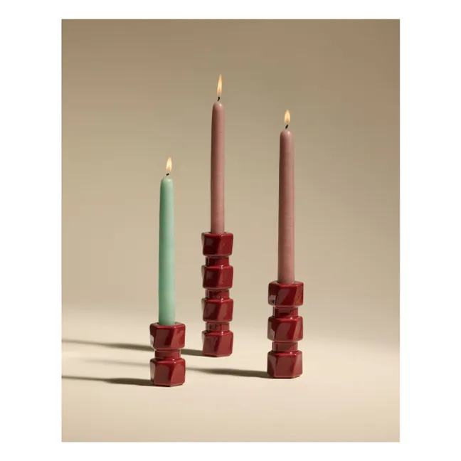 Colonna candlestick | Carmine red