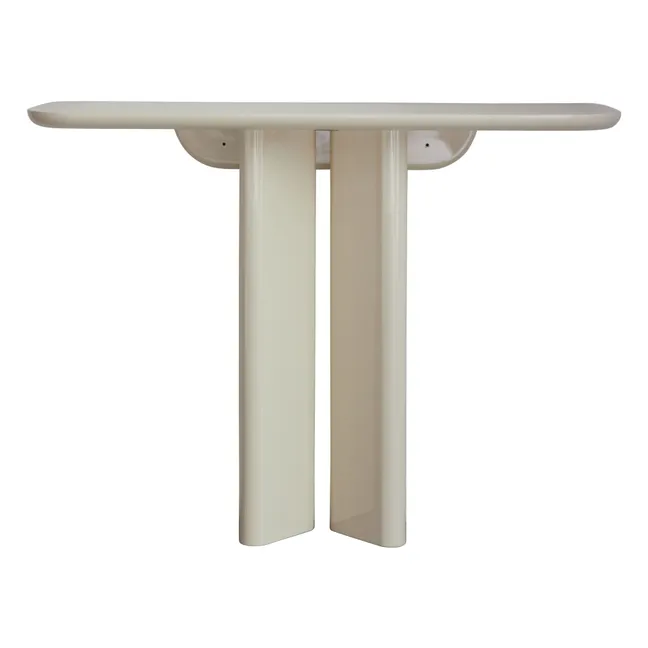 Lou console in lacquered wood | Cream