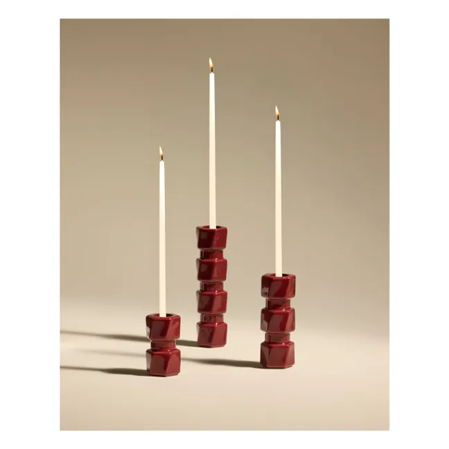 Colonna candlestick | Carmine red