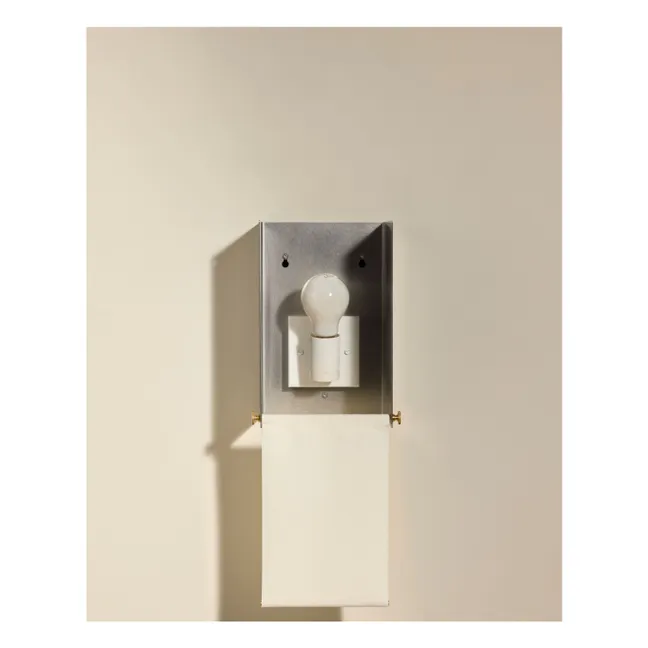 Boxie brushed stainless steel wall light | Steel