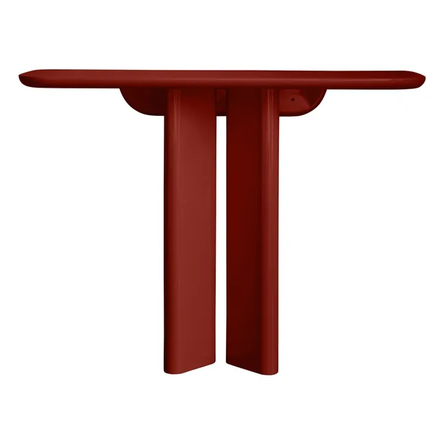 Lou console in lacquered wood | Burgundy