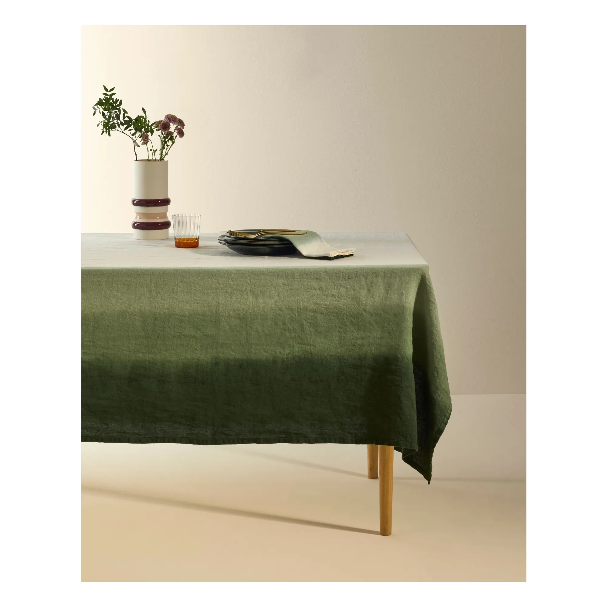 Rideau Dip Dye | Vert forêt- Image produit n°1