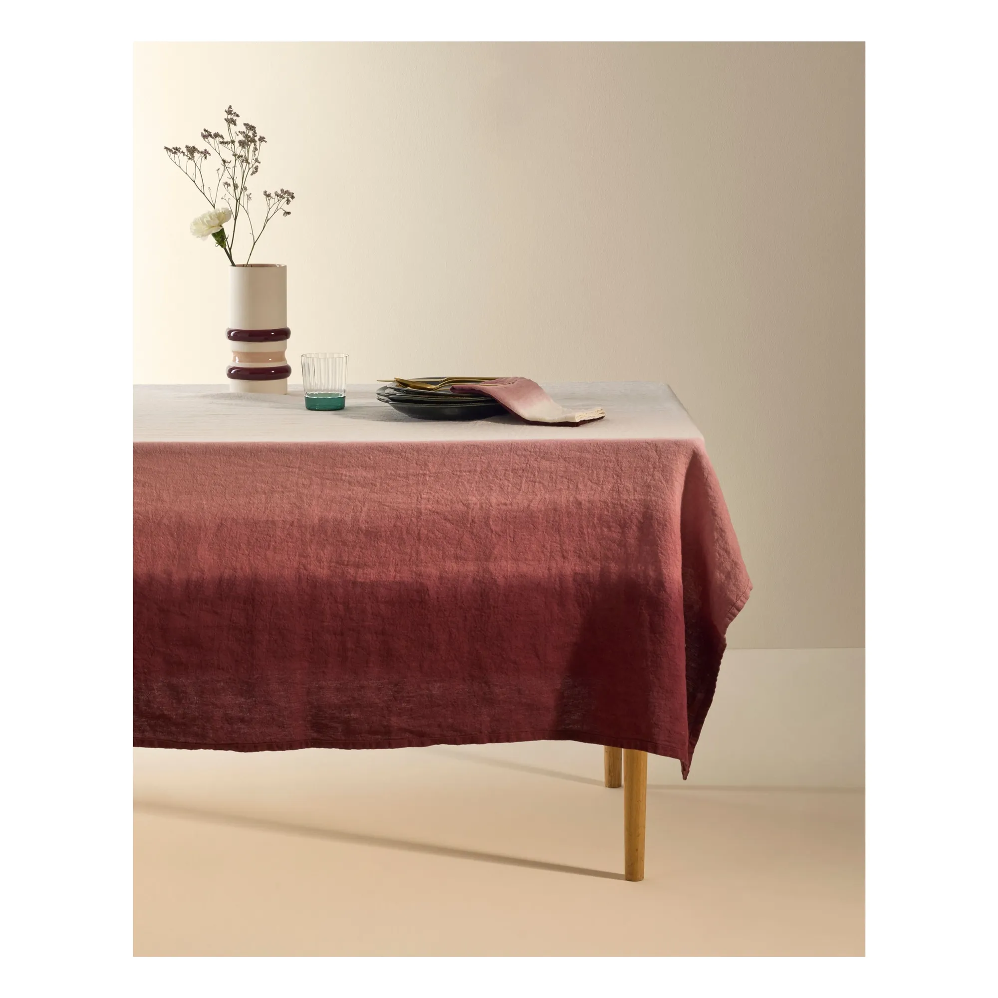Rideau Dip Dye | Carmin- Image produit n°1