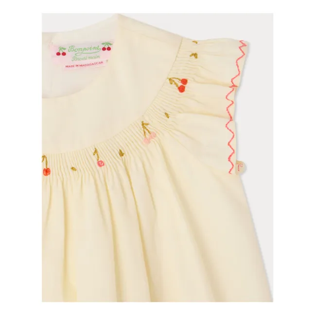 Vestido Amantine de algodón orgánico | Crudo